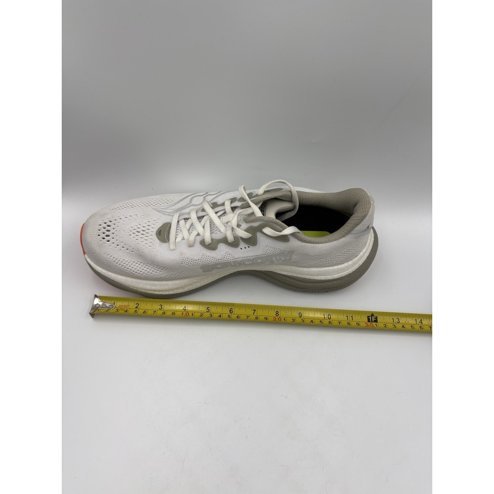 Saucony Ride 19 Mens Size 11 White Athletic Running Sneakers Shoes - Picture 9 of 13